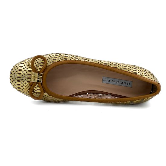 Балетки женские Renzi золотые - фото 5, 