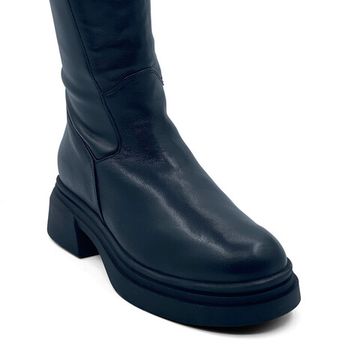 Сапоги MOTCLE черные кожаные евромех - фото 2, MOT2432M MOT