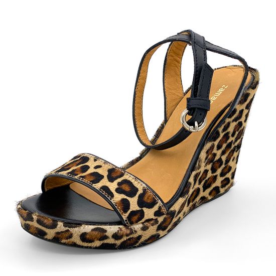 Босоножки Zamagni черно-коричневые пони - фото 2, 5260 ZAM