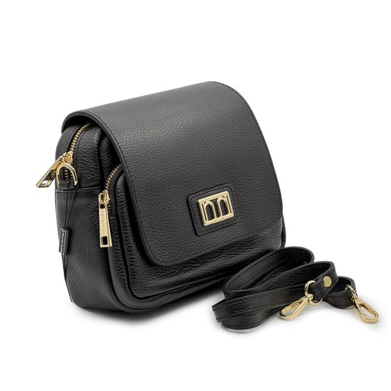 Сумка кросс-боди NILA&NILA черная кожаная - фото 2, BNN7032 NIL NERO