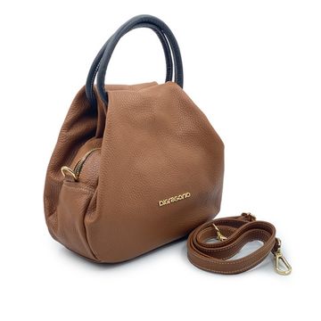 Сумка Di Gregorio коричневая кожаная - фото 2, 3659 DG LEON MORO