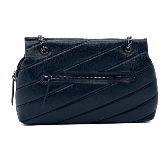 Сумка Marina Creazioni черная кожаная стеганая - фото 3, B6698 MC NERO NAPPA