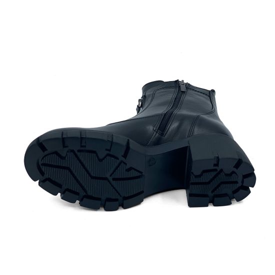 Ботинки CVCover черные кожаные на меху - фото 4, 46931-2 COV