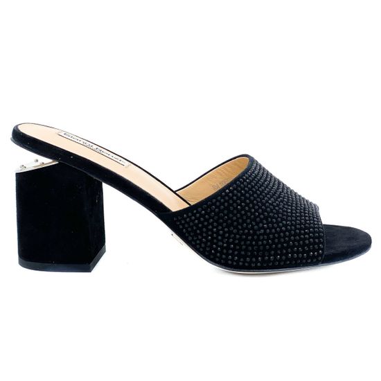 Сабо Gianni Renzi  черные замшевые - фото 1, RA1060A GR