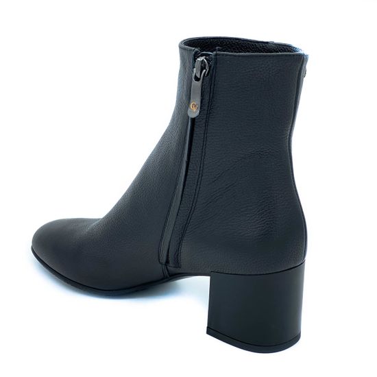 Ботильоны Cover черные кожаные Байка - фото 3, 4491142-1 COV