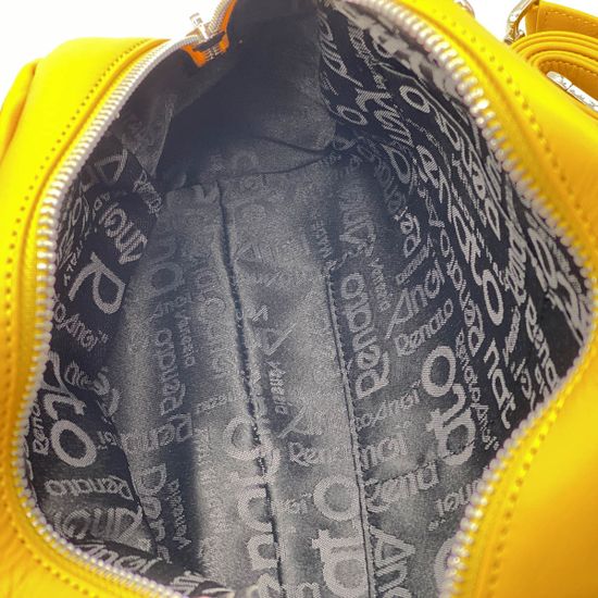 Сумка Renato Angi желтая кожаная - фото 3, 