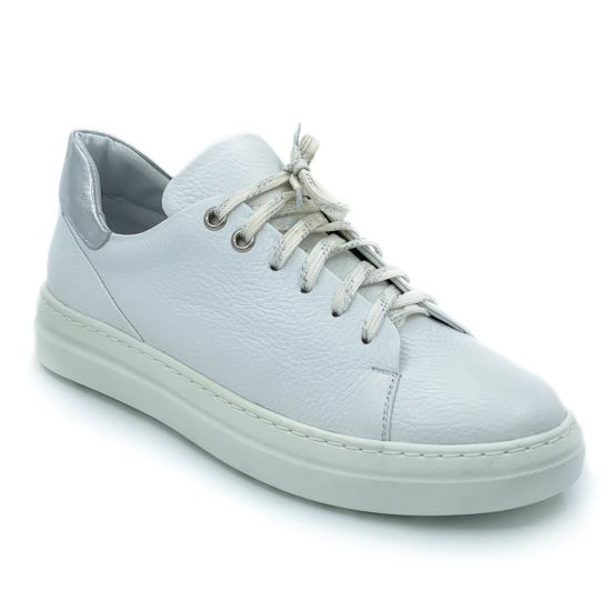 Кеды Cover белые кожаные - фото 2, 