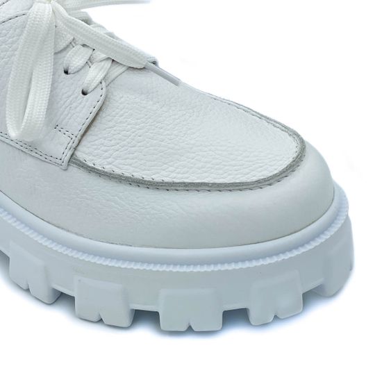 Полуботинки Cover белые кожаные - фото 6, 25802 COV