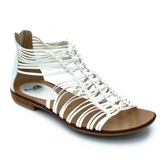Босоножки Fru.it белые кожаные - фото 2, 