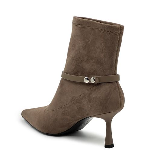 Ботильоны TUFFONI бежевые текстиль/кожа стрейч демисезонные - фото 3, 1425014TVL TUF BEIGE