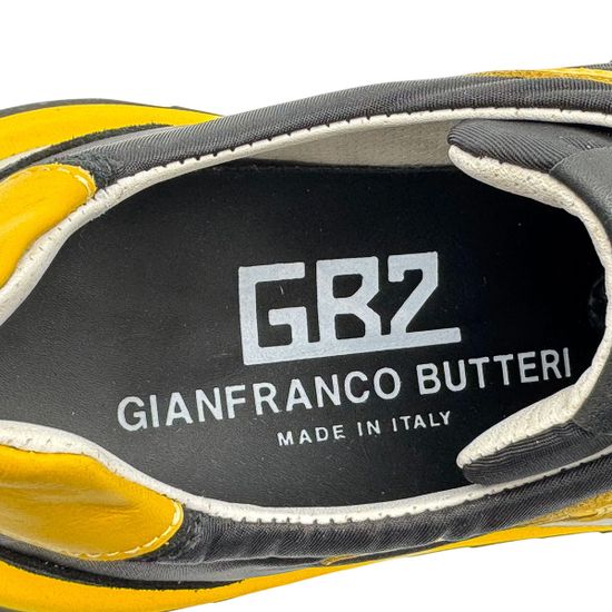 Кроссовки BUTTERI черные/желтые кожа/замша - фото 7, 48525-A BUT