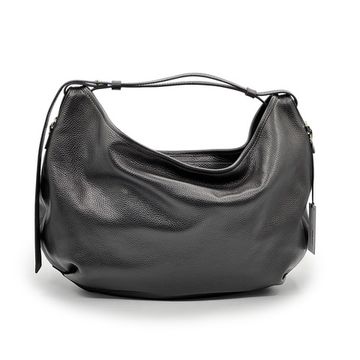 Сумка Loristella черная кожаная - фото 1, 2769 LS NERO