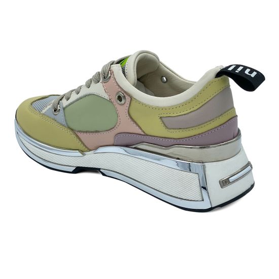 Кроссовки NILA NILA демисезонные мультиколор кожаные/замшевые - фото 3, NO5816 NIL MULTICOLOR