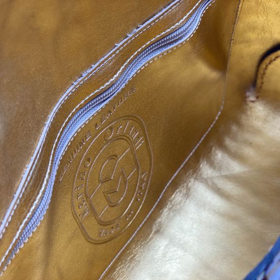 Сумка Marino Orlandi бежевая кожаная multicolor - фото 5, 