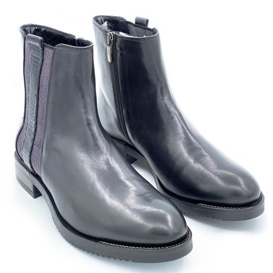 Ботинки Mot CLe черные кожаные демисезонные - фото 7, 