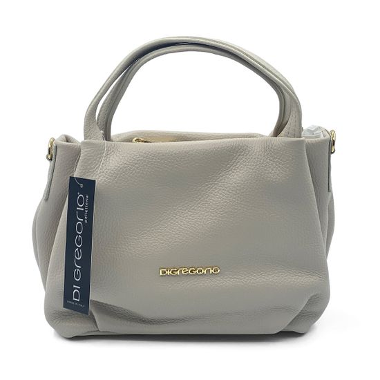 Сумка Di Gregorio светло-бежевая кожаная с кошельком - фото 1, 8810 DG BEIGE