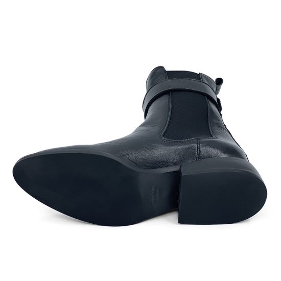 Ботильоны MIMMU черные лакированные кожаные демисезонные - фото 4, F558K4 MIM NERO