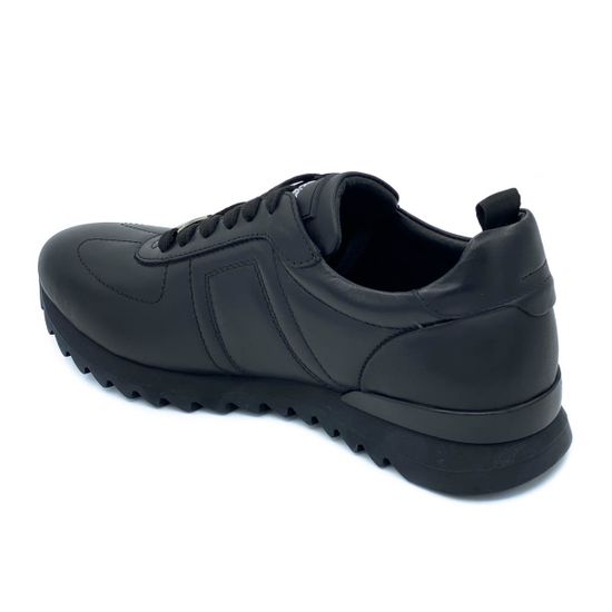 Кроссовки Marcelo Lopez черные кожаные демисезонные - фото 3, CN50431 ML