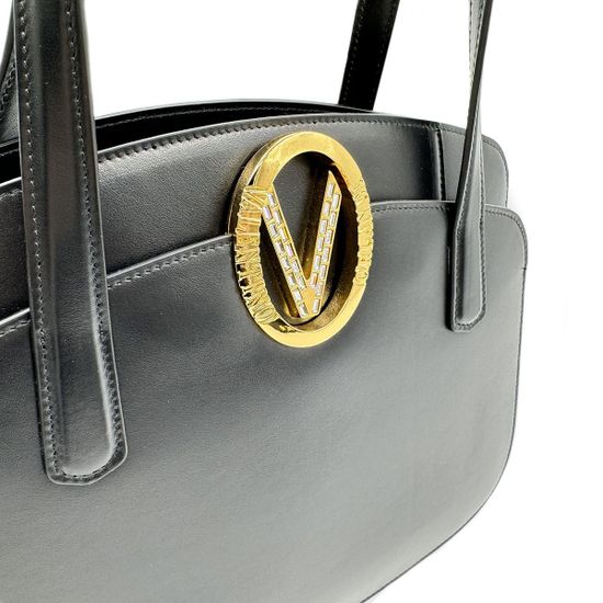 Сумка Valentino Orlandi черная кожаная - фото 4, 7211 VO NERO