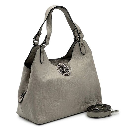 Сумка Renato Angi серая кожаная - фото 2, 3455901 RA GRIGIO