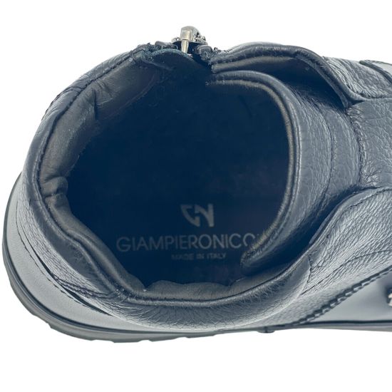 Ботинки Giampieronicola черные кожаные на шерсти - фото 7, 