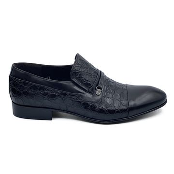 Туфли Mario Bruni коричневые кожаные тиснение под крокодила - фото 1, 64336 MB MORO