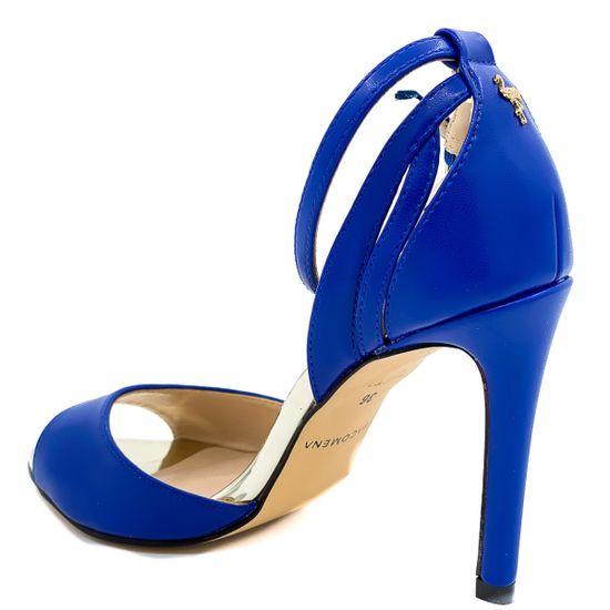 Босоножки Pacomena синие кожаные - фото 3, 