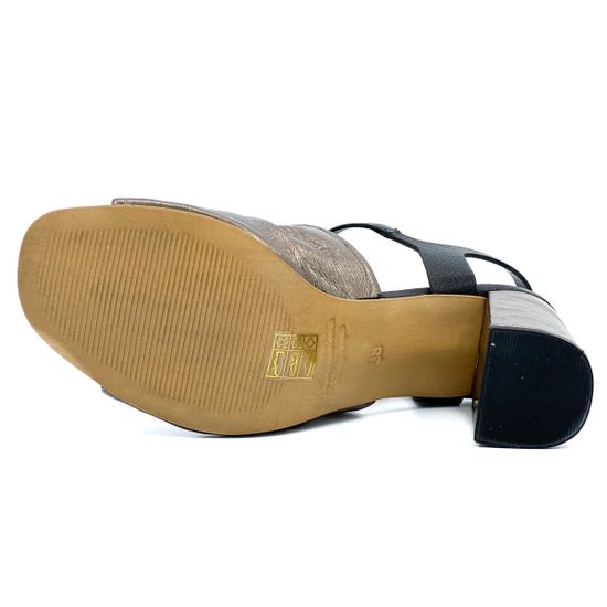 Босоножки Dei Colli черно-золотые - фото 4, 1MORE112 DC ORO