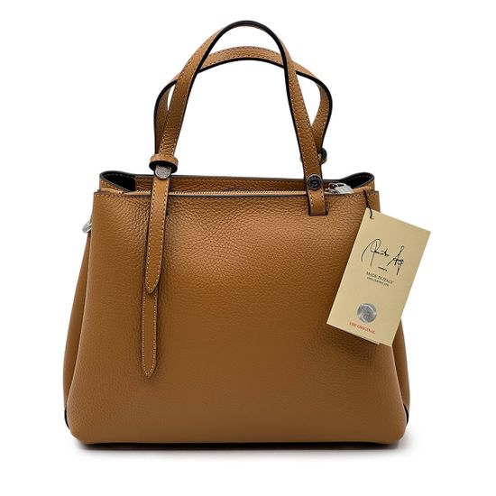 Сумка Renato Angi коричневая кожаная - фото 3,