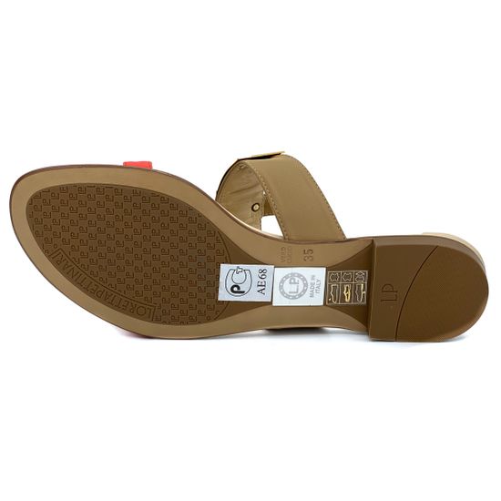 Шлепанцы Loretta Pettinari бежево-красные - фото 4, 