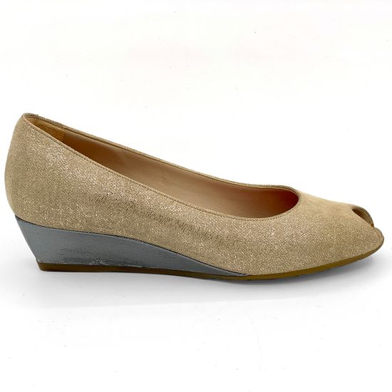 Туфли Pas de Rouge замшевые бежевые с открытым мыском - фото 1, L802 TALPA ROU