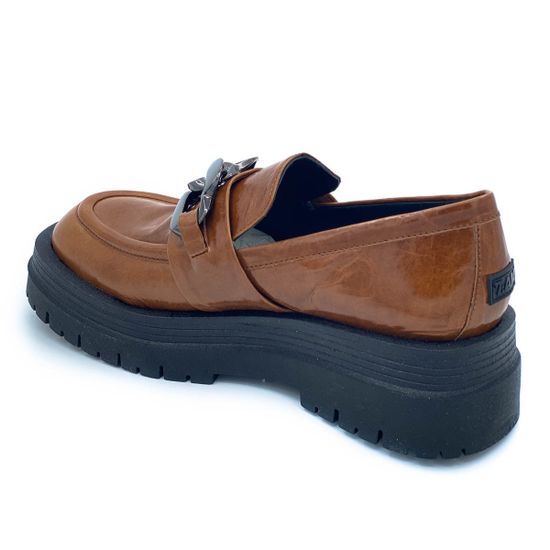 Лоферы 7AM коричневые кожаные - фото 3, AM21911 7AM MORO