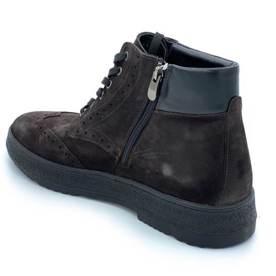 Ботинки Lab Milano коричневые замшевые демисезонные - фото 3, 