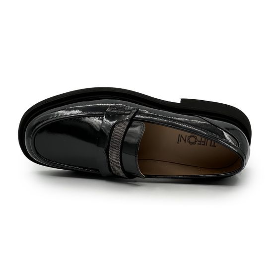 Лоферы Tuffoni наплак черный - фото 5, 1724034PL TUF