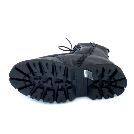 Ботинки Fru.it черные кожаные МЕХ - фото 4, 7700M FR