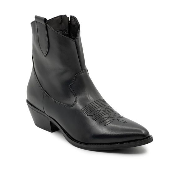 Ботинки-казаки NILA&amp;NILA черные кожаные демисезонные - фото 2, DJ-PT09 NIL NERO