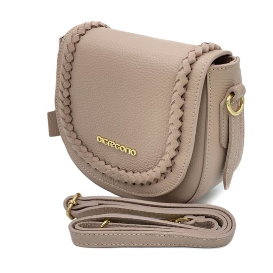 Клатч Di Gregorio бежевый кожаный - фото 2, 