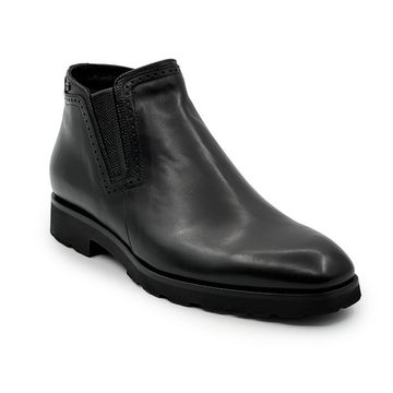 Ботинки GIAMPIERONICOLA черные кожаные на шерстяной подкладке - фото 2, A45220 GPN