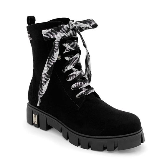 Ботинки Ilasio Renzoni черные замшевые Байка - фото 2, 