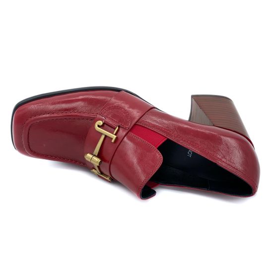 Туфли Jeannot красные кожаные - фото 5, 