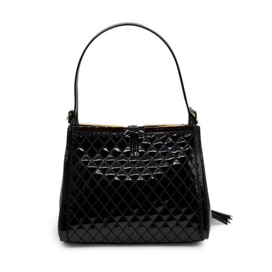 Сумка Valentino Orlandi черная кожаная стеганная - фото 3, 7561 VO NERO