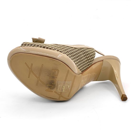 Босоножки Norma J. Baker лакированные бежевые - фото 4, 50220000 NJ