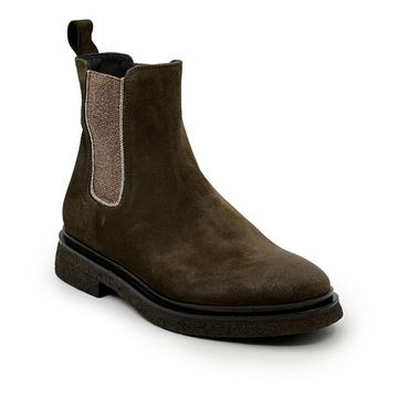 Ботинки челси FRU.IT зеленые замшевые на байке - фото 2, 8933L FR VERDE