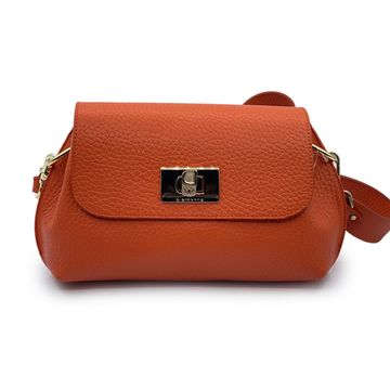 Сумка Di Gregorio оранжевая кожаная - фото 1, 821 DG ORANGE