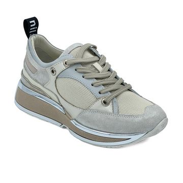 Кроссовки NILA NILA  демисезонные бело-серые кожаные/замшевые - фото 2, NO5816 NIL BIANCO