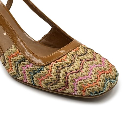 Туфли летние Tiffi бежевые/мультиколор кожа/текстиль - фото 7, TF23/50 TI