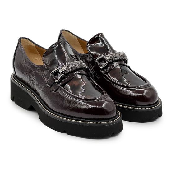 Лоферы женские Mot-Cle бордовые наплак - фото 8, MOT2757 MOT BORDO