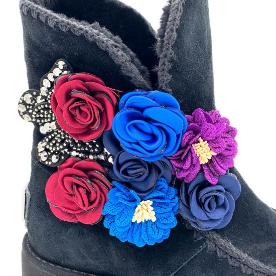 Ботинки Gianni Renzi черные замшевые МЕХ - фото 5, 