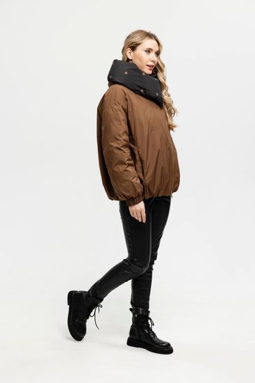 Пуховик Tuffoni коричнево-черный - фото 5, 