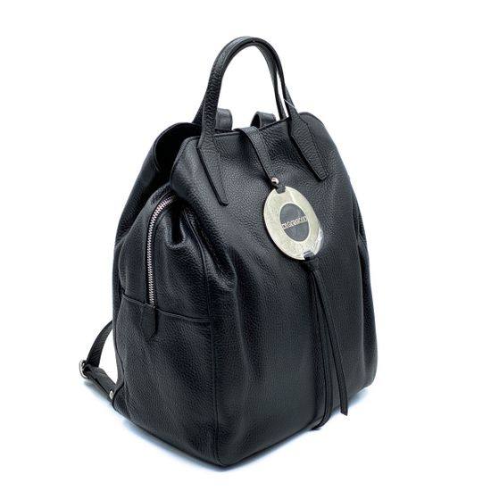 Рюкзак Di Gregorio черный кожаный - фото 2, 